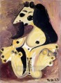 Nude on mauve background face 1967 cubism Pablo Picasso